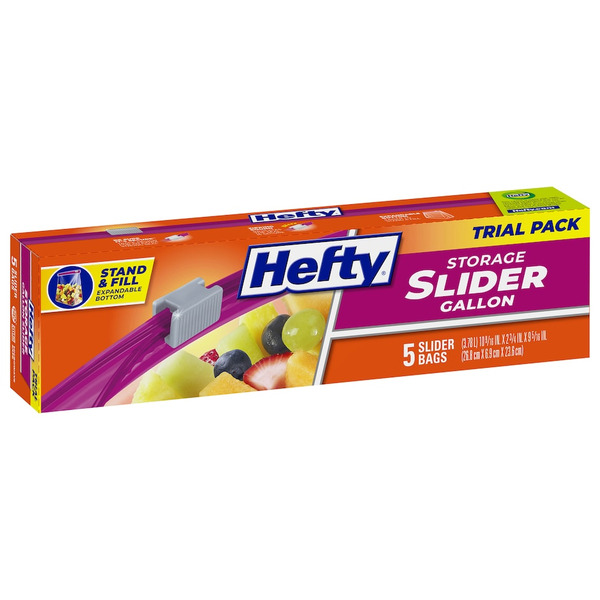 Hefty Storage Gallon Slider Bags Trial Pack Same-Day Delivery