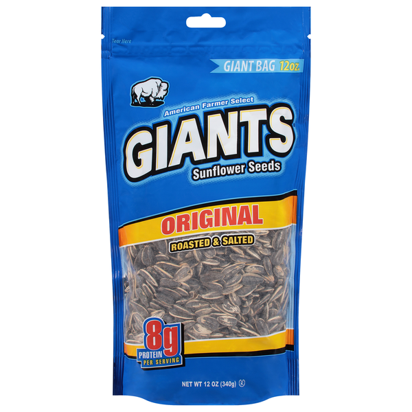 Giants Roasted & Salted Original Sunflower Seeds Giant Bag Same