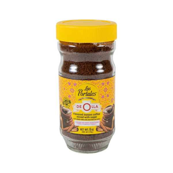 Los Portales Cinnamon And Brown Sugar Flavored De Olla Instant Coffee Mixed With Sugar
