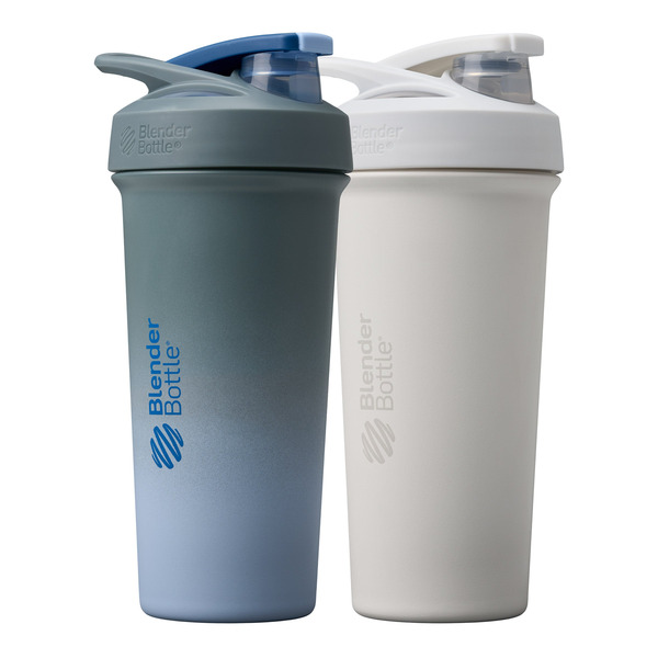 BlenderBottle Strada Stainless Steel Shaker Bottle, 2 x 740 ml