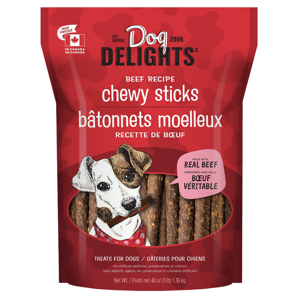 Dog Delights Chewy Beef Sticks Dog Treats