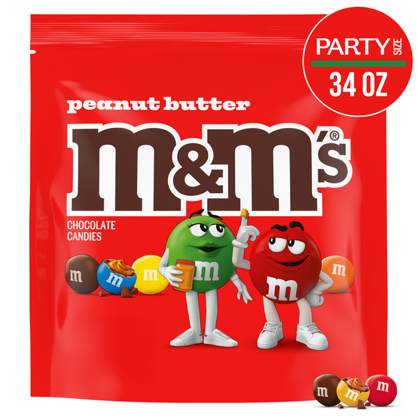 manmi　1104545サマーセール品 M&M's Summer Peanut Butter Chocolate Candy Party Size Resealable