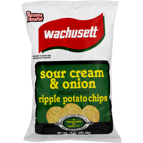 Washusett Ripple Potato Chips Sour Cream & Onion (10 oz) Instacart