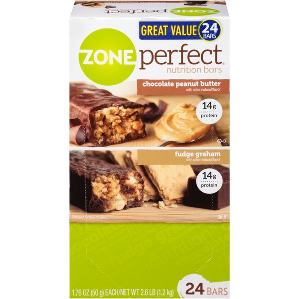 zone perfect bars fudge graham