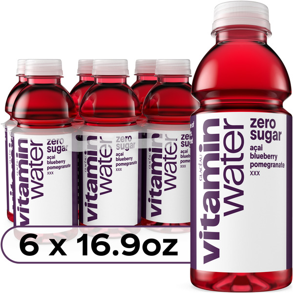 Vitaminwater XXX Acai-Blueberry-Pomegranate Zero Sugar Flavored Water Beverage Bottles