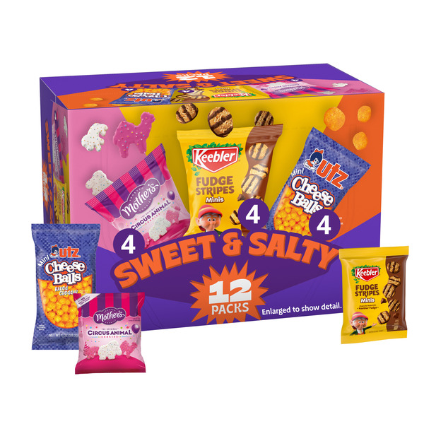 ケイクブレッド Keebler Sweet & Salty Variety Pack, 12-Count Box, Mother's Circus
