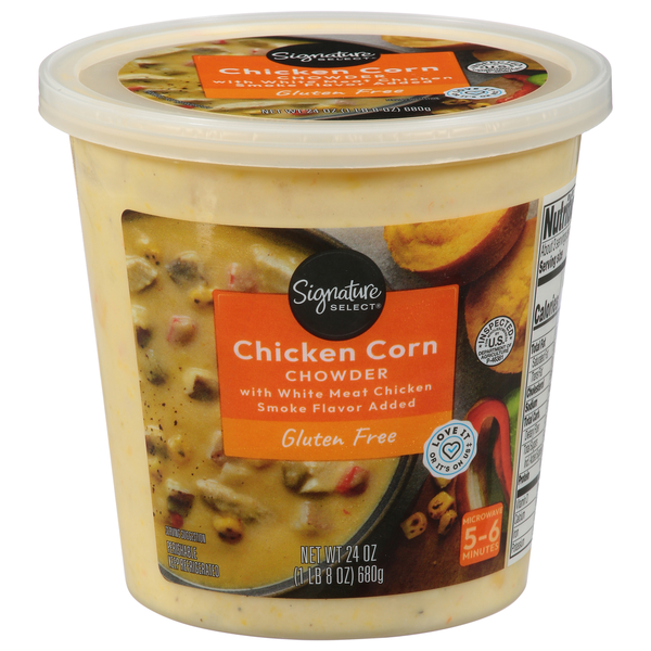 Signature SELECT Chowder, with White Meat Chicken, Gluten Free, Chicken Corn