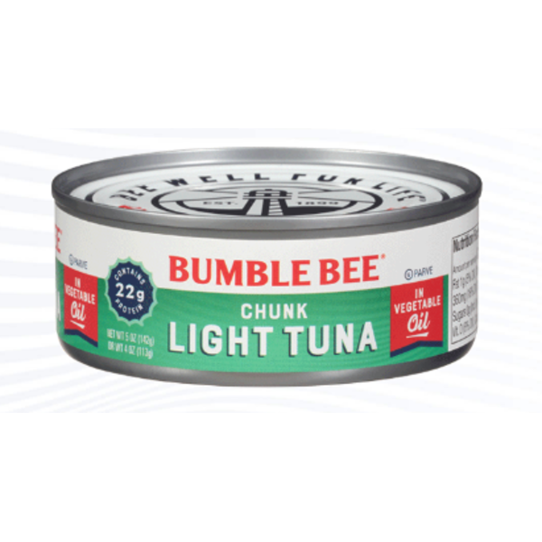 Bumble Bee- Chunk Light Tuna in Oil, 5 oz can - 24 ct