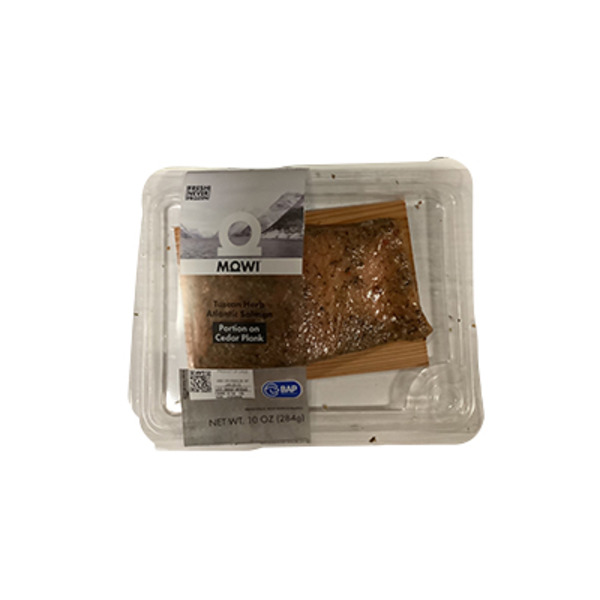 MOWI Fresh & Frozen Tuscan Herb Portion Salmon on Cedar Plank