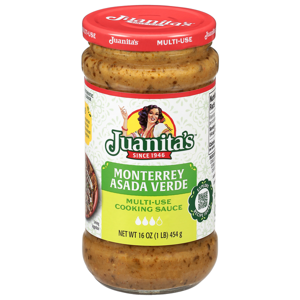 Juanita's Foods Multi-Use Monterrey Asada Verde Cooking Sauce