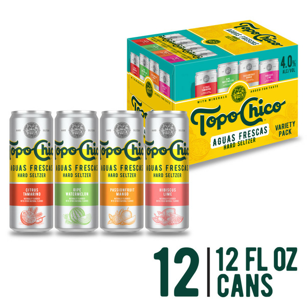 Topo Chico Aguas Frescas Hard Seltzer Variety Pack Same-Day