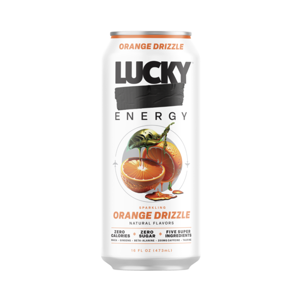 Lucky Energy Sugar Free Energy Drink, Orange Drizzle Same-Day