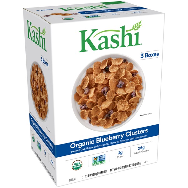 Kellogg's Organic Blueberry Clusters Kashi Organic Blueberry Clusters