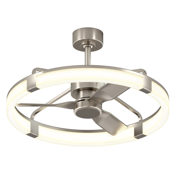Artika Sunnyvale 28” Fandelier with Remote, Brushed Nickel