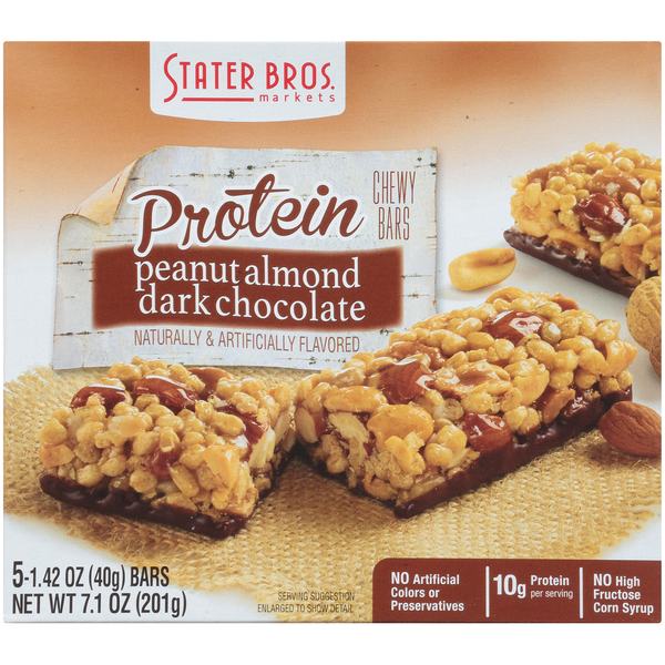 Stater Bros. Markets Protein Chewy Granola Bars Peanut Almond Dark