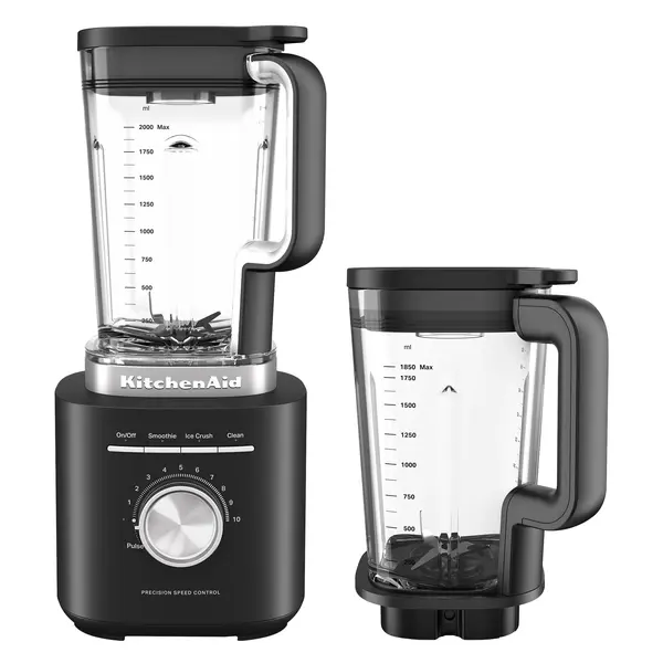 KitchenAid Pure Power Blender with a 2 L Plastic Jar & a 1.85 L Glass Jar