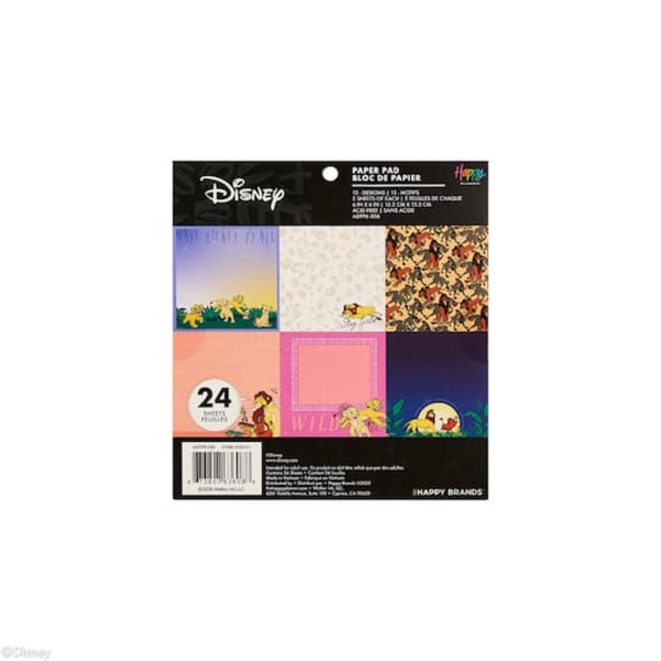 me & my BIG ideas Disney Lion King Scrapbooking Paper Pad, 6 x 6 in