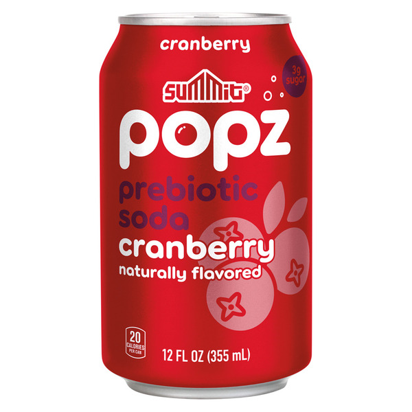 Summit Popz Cranberry Prebiotic Soda Same-Day Delivery or Pickup