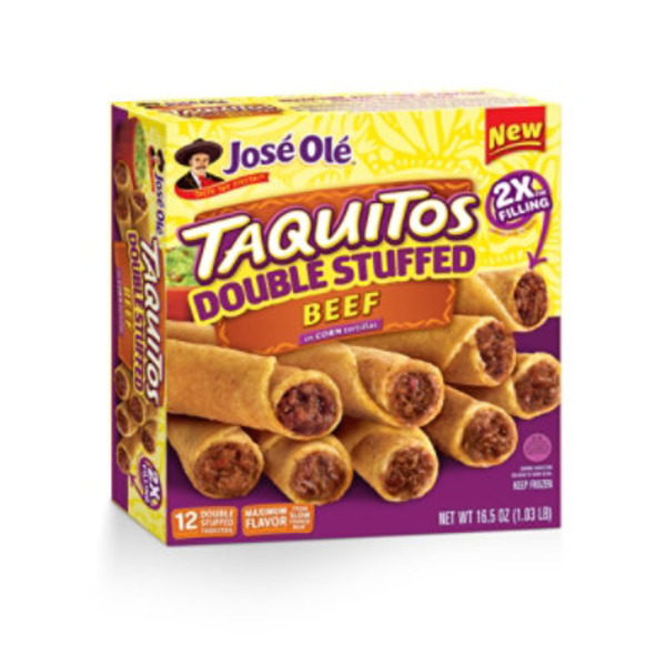 José Olé Double Stuffed Beef Corn Taquitos