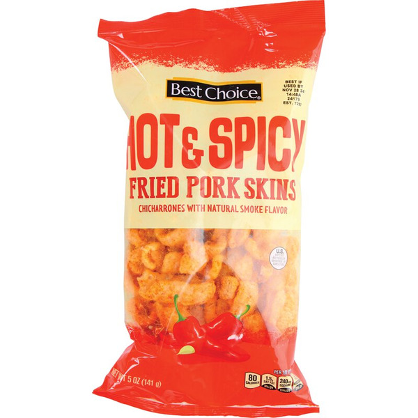 Best Choice HOT N SPICY PORK SKINS Same-Day Delivery or Pickup