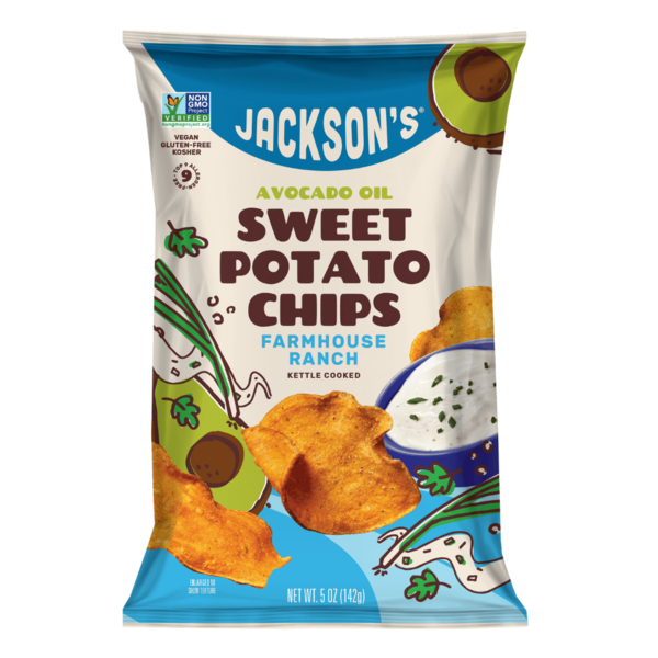 Jackson's Sweet Potato Chips in Avocado Oil, Farmhouse Ranch Same