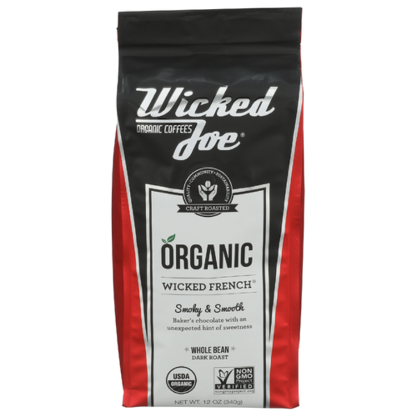 Wicked Joe Organic Wicked French Whole Bean Coffee