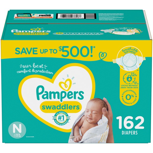 162 newborn pampers