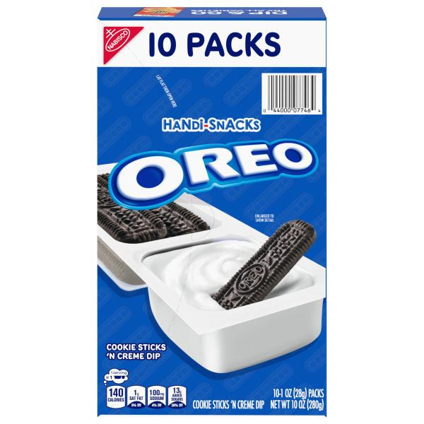 Handi-Snacks Oreo Cookie Sticks 'N Creme Dip Snack Packs Same-Day