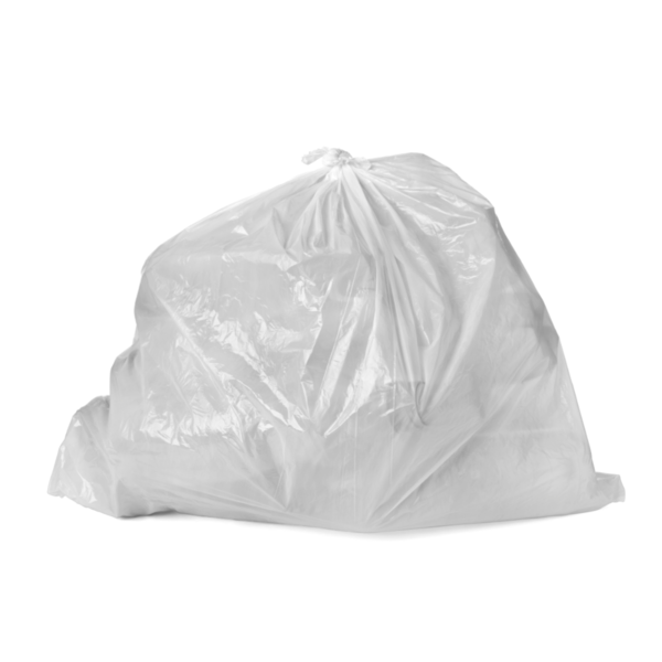 Skyline - 60 Gallon Trash Bags 38x58, White, .7Mil - 100 ct