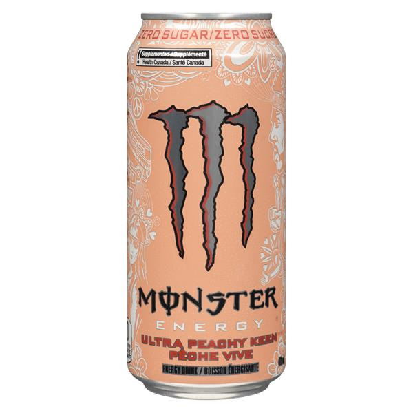 Monster Ultra Peachy Keen Zero Sugar Energy Drink Same-Day