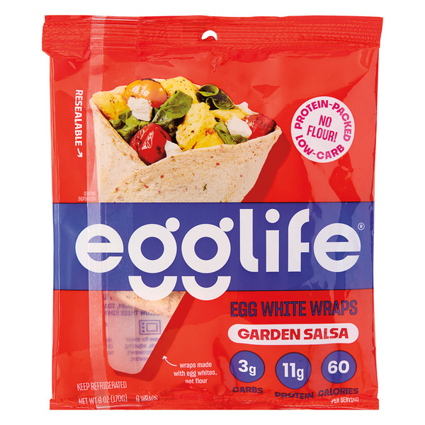 EggLife Garden Salsa Egg White Wrap