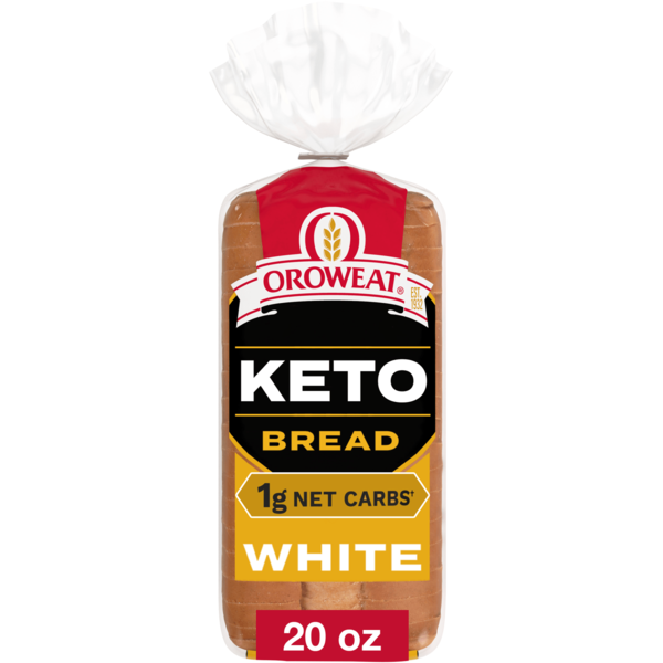 Oroweat Superior Keto, Bread, 1g Net Carbs, White Bread, 20 oz
