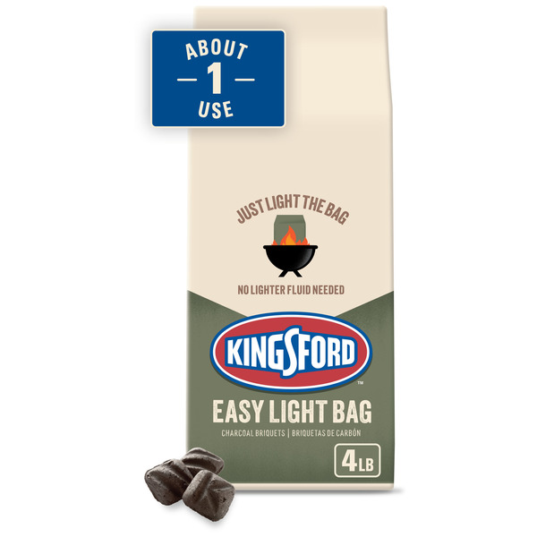 Kingsford Easy Light Charcoal Briquettes Bag, BBQ Charcoal for Grilling