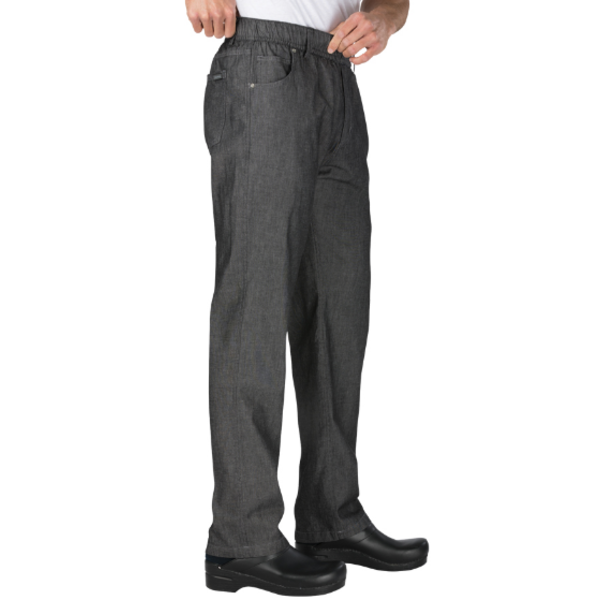 Chef Works - Gramercy Black Pants, Size Extra Large