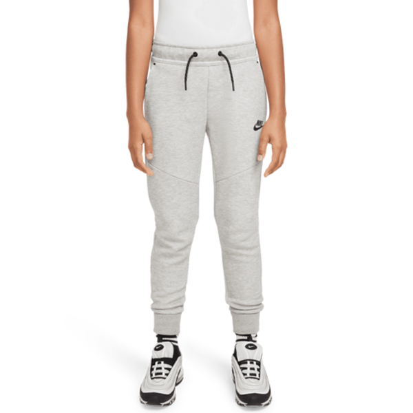 Nike Boys' Tech Fleece Joggers, Medium - Dark Grey Heather & Black