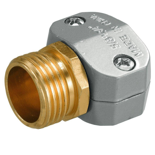 Orbit 5/8 In. To 3/4 In. Heavy-duty Zinc Male Hose-thread Repair Mender Hose And Sprinkler Repair
