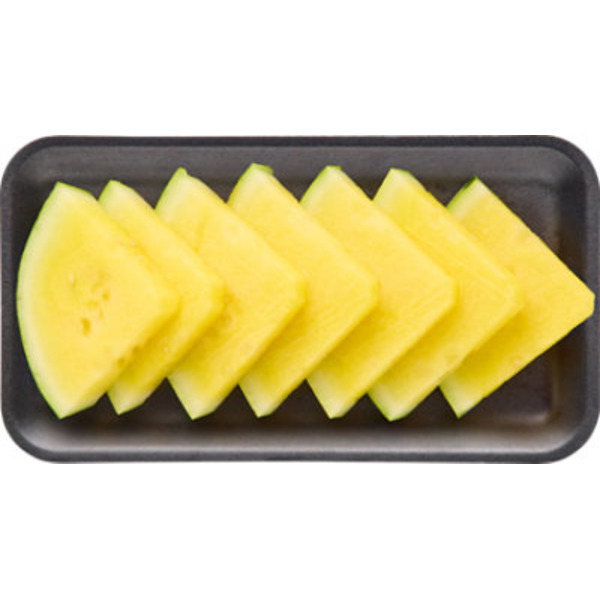 Wrapped Yellow Watermelon Wedges