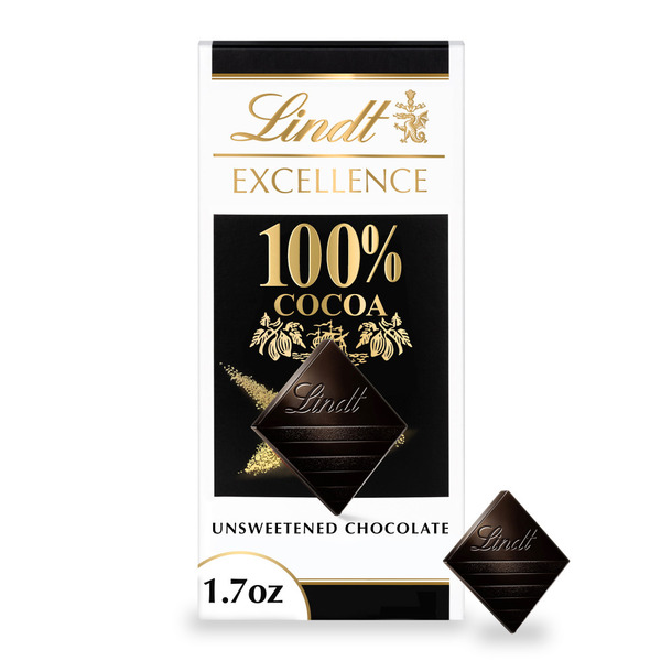 Lindt Excellence 100% Cocoa Dark Chocolate Candy Bar Same-Day