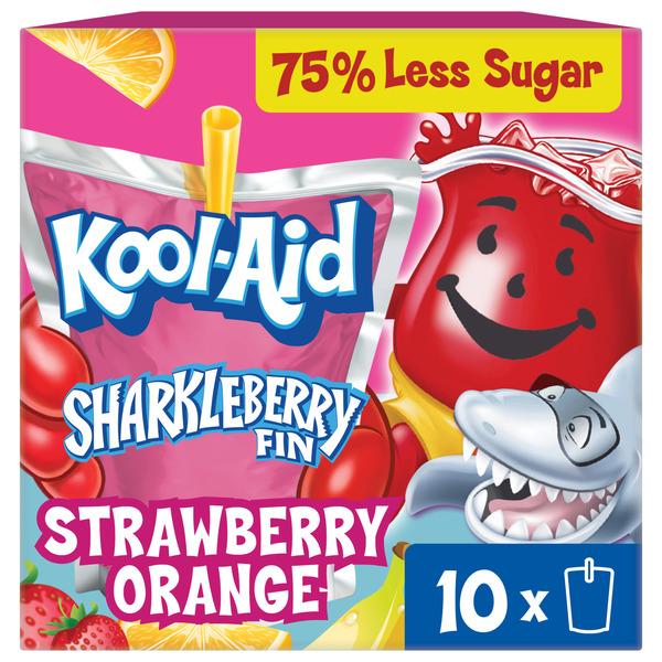 Kool-Aid Jammers Sharkleberry Fin Strawberry Orange Punch Flavored