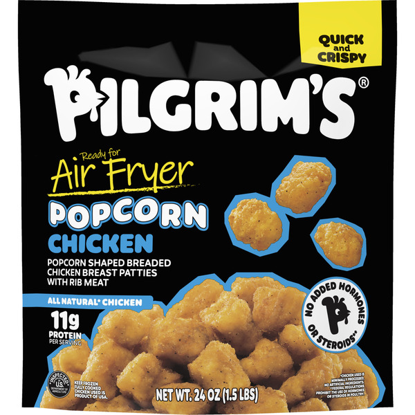 Pilgrim's Pride Brand Fully Cooked Popcorn Chicken Popcorn Shaped Breaded Chicken Breast Patties With Rib Meat