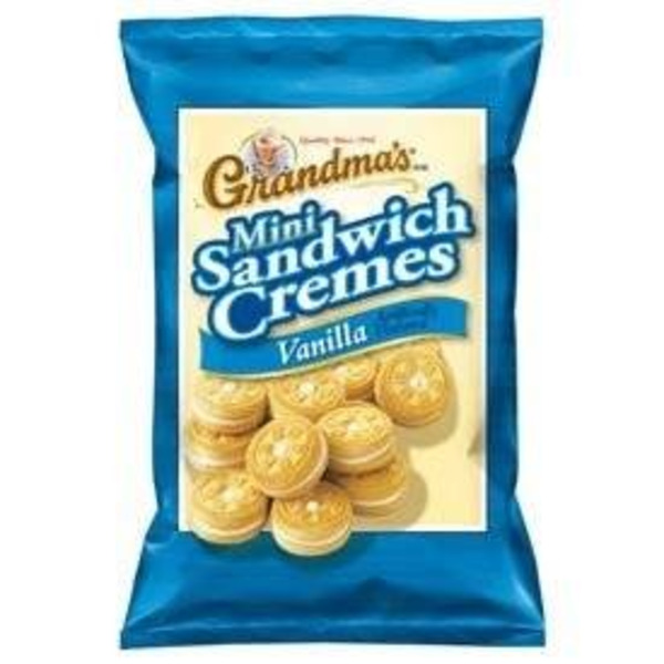 Grandma's - Mini Vanilla Creme Sandwich Cookies, 2.12 oz pkgs - 60 ct
