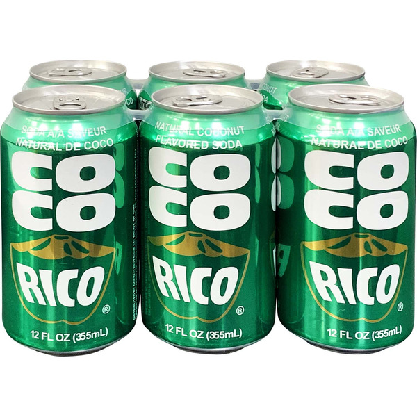 Coco Rico Soda, Natural Coconut Flavored