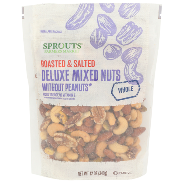 Sprouts Roasted Salted Deluxe Mixed Nuts With Out Peanuts