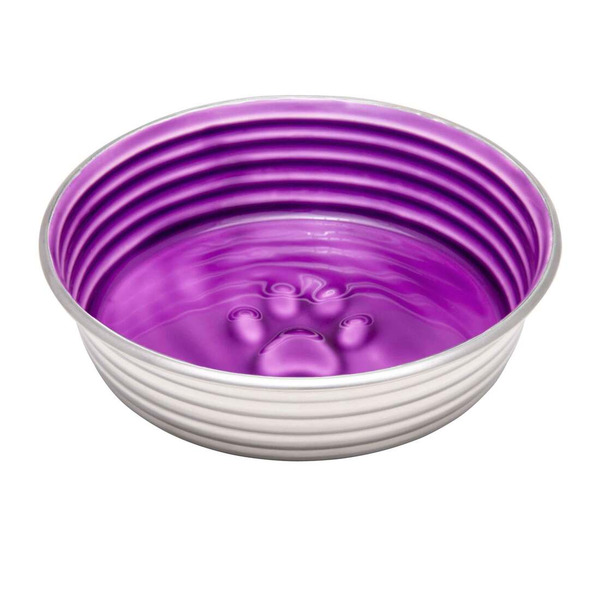 Loving Pets Metal Bowl for Cats - Purple