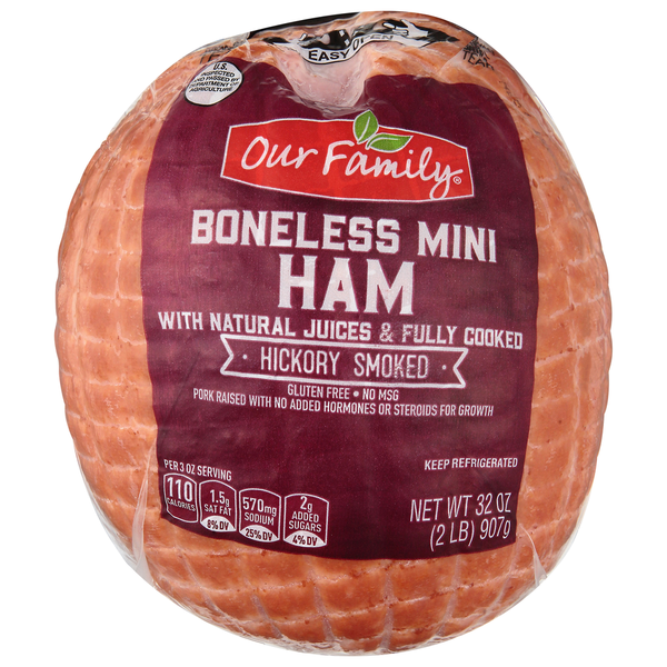 Our Family Ham, Hickory Smoked, Boneless, Mini Same-Day Delivery