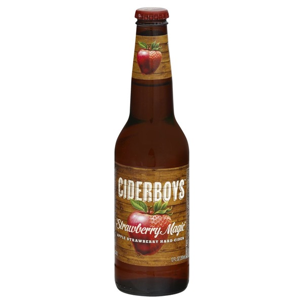 Ciderboys Hard Cider, Apple Strawberry (12 oz) Instacart