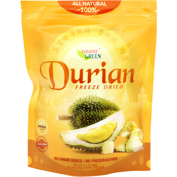 Paradise Green Freeze Dried Durian