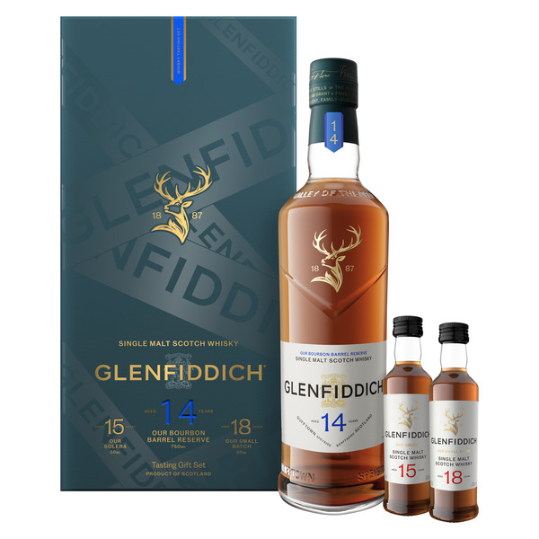 CAMUS EXTRA＆Glenfiddich Select Cask セット Glenfiddich Single Malt Scotch Whisky Sampler Gift Set, Scotland