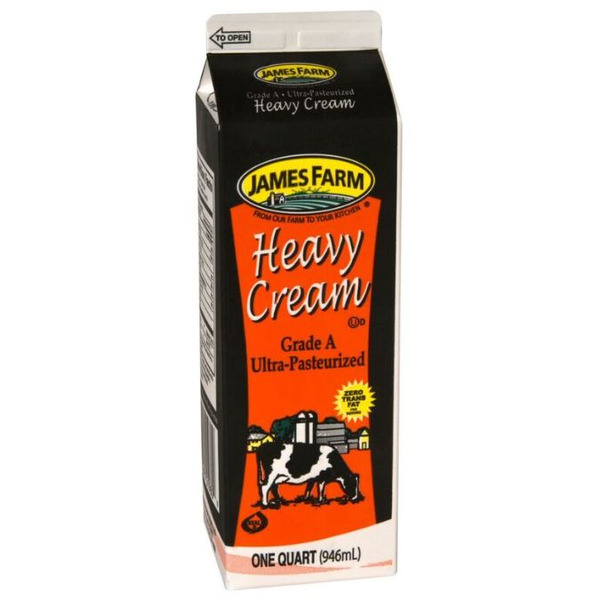 James Farm - Heavy Whipping Cream, 36% - 32 oz