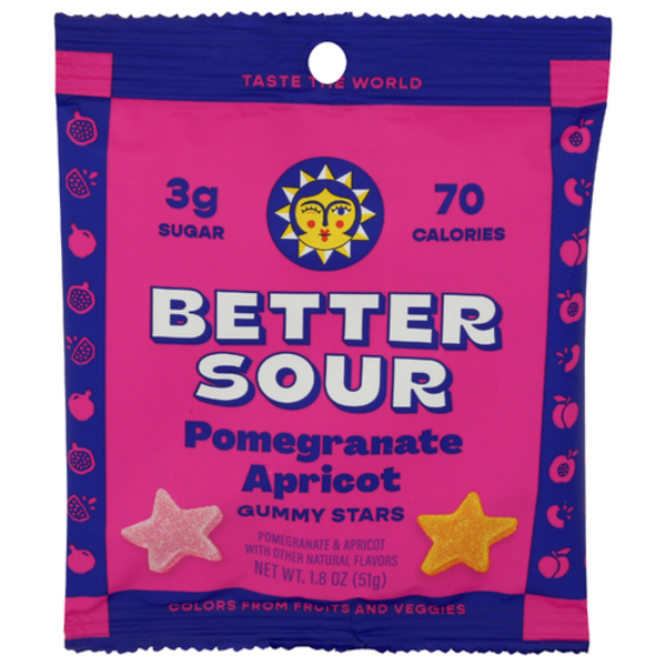 Better Sour Pomegranate, Apricot, Plum Sour Gummy Candy
